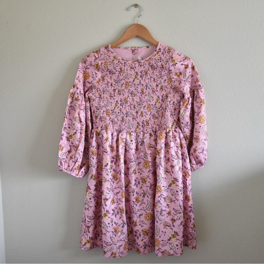 Janie and Jack floral smocked dress